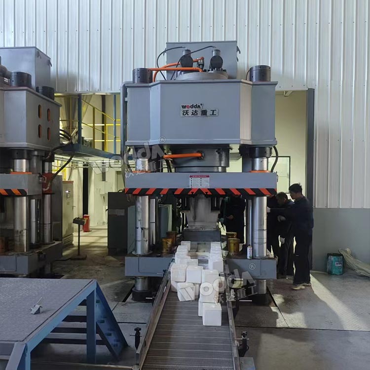 800噸牛羊舔磚液壓機(jī)現(xiàn)場(chǎng) 800噸牛羊舔磚液壓機(jī)現(xiàn)場(chǎng)